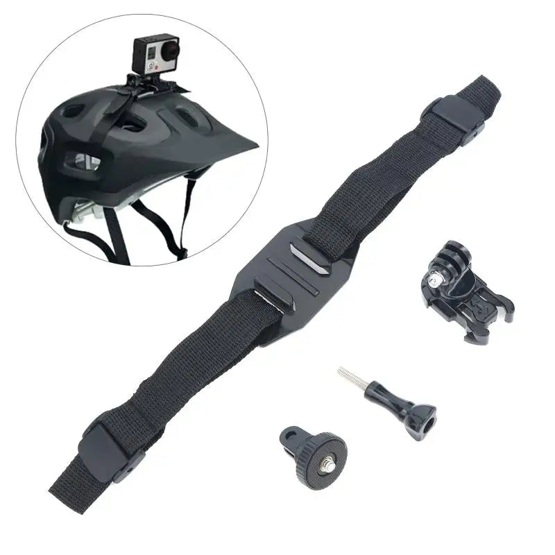 First View Shooting Helmet Strap Mount Action Camera Fixed Belt Qme