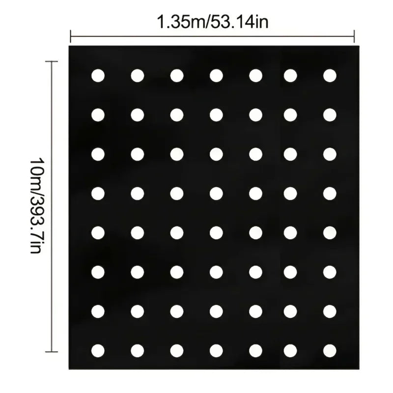 Grow Your Vegetables with Our High-Quality Black Plastic MulchFilm - Perfect for Greenhouses and Plant Protection! Qme