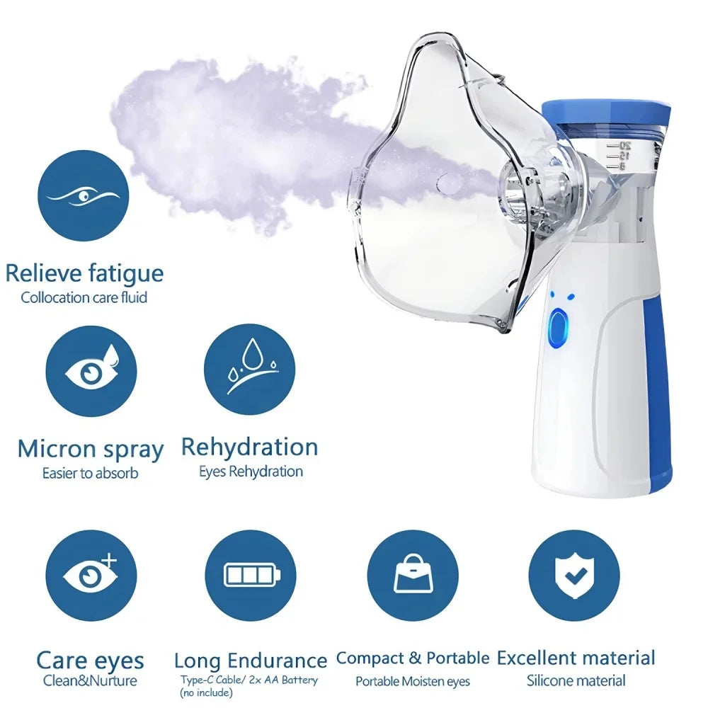Facial Steamer Nano Ionic Hot Mist Face Steamer Home Sauna SPA Face Humidifier Atomizer for Women Men Moisturizing Unclogs Pores Qme
