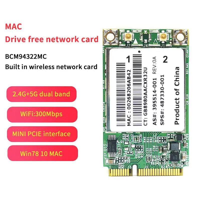 Wireless WLAN Card 6930 2530 2730P BCM94322MC 300Mbps PCI-E Qme