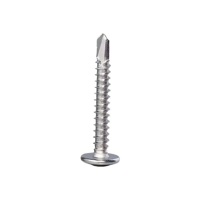 100pcs Round Head With Middle Self Tapping Screws Cross Plate Head Screws With Pad For Warsaw Drill Tail Dovetai Qme 32mm