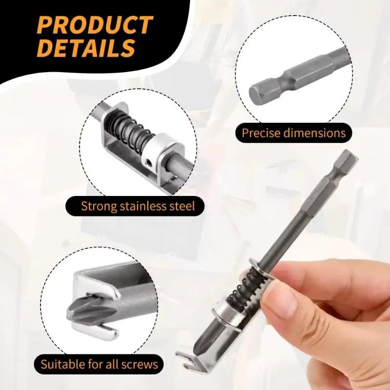 Screwdriver Bit Cross Anti Drop Screw Holder Strong Fixing Clamp Qme