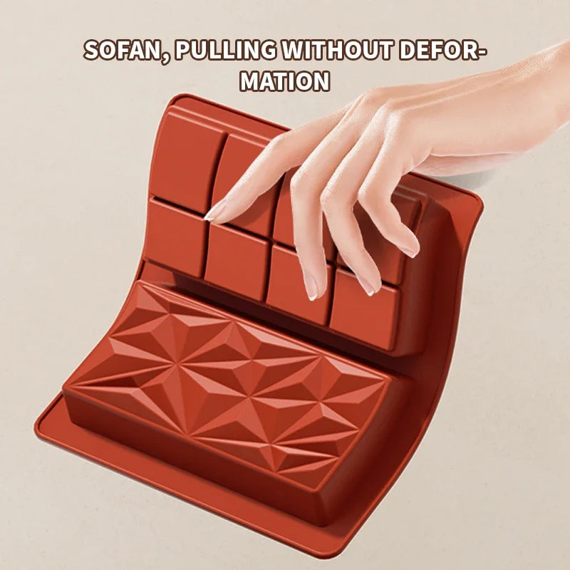 Chocolate Bar Mold Deep Dubai Pistachio Silicone Thick Stuffed Large Qme