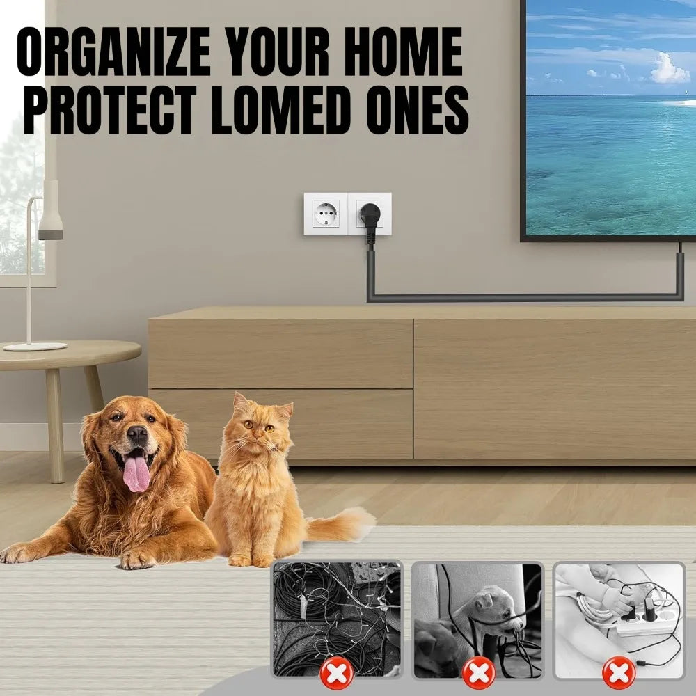 1/2/3m Floor Cable Cover Self-Adhesive Cable Anti Extrusion Extension Wiring Duct Protector Wire Organizer for Floor Desk & Wall Qme