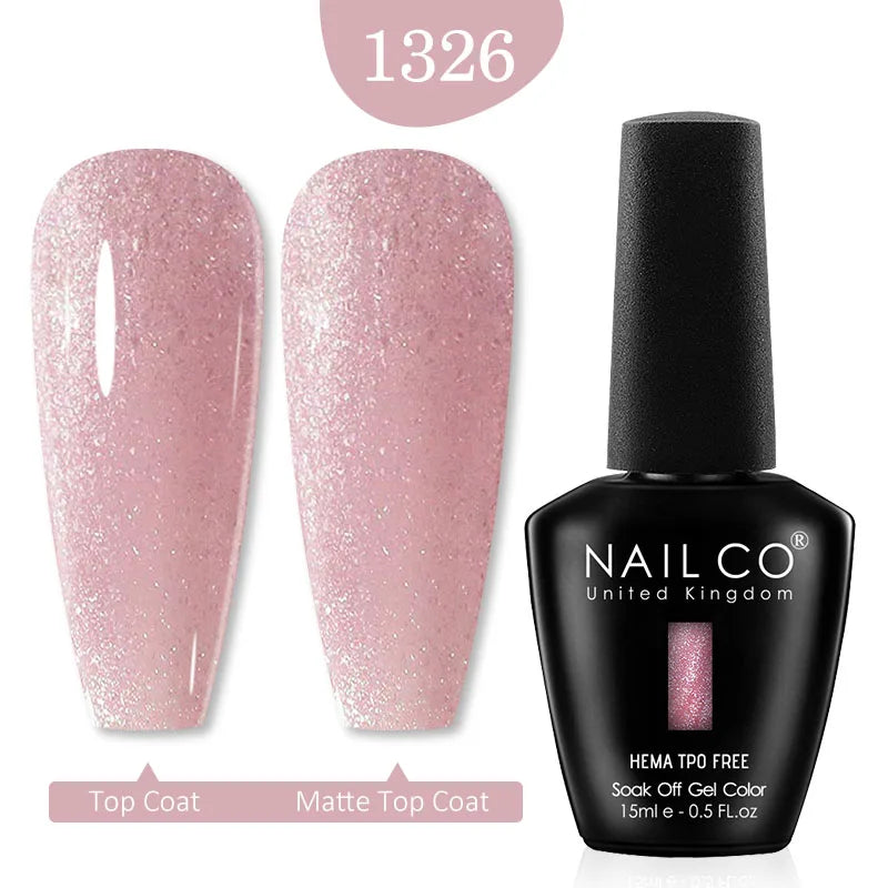 NAILCO Glitter Reflective Series Gel Nail Polish Nails Art Semi