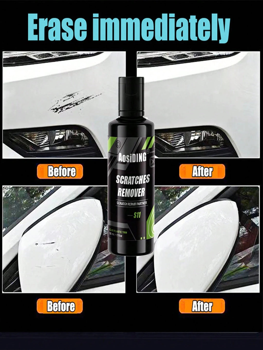 Car Paint Surface Care Scratch Repair Agent Polishing Decontamination Qme