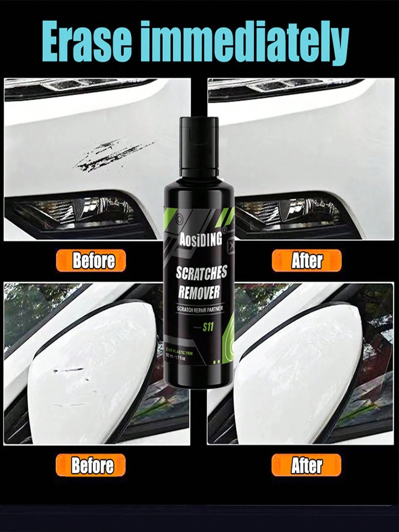 Car Paint Surface Care Scratch Repair Agent Polishing Decontamination Qme