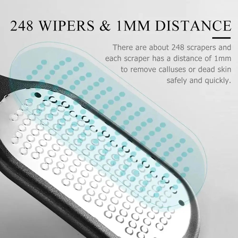 Portable Foot Scrubber Steel Callus Remover Foot File Scraper Foot File With Lid Heel Scraper Dead Skin Remove Qme