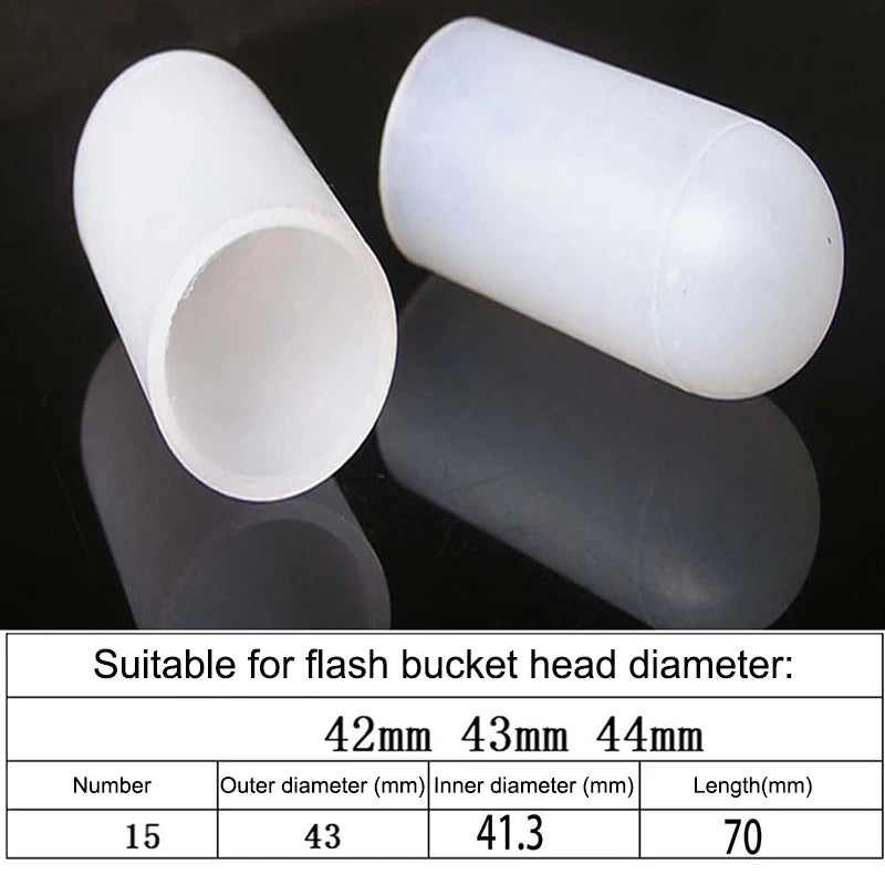2Pcs Silicone Elastic Flashlight Lampshade For SP31 SP35 IF22A C8G IF25A SP36 S2 C8 EA01 TS21 Q8 14-75MM Torch Qme 42 44mm