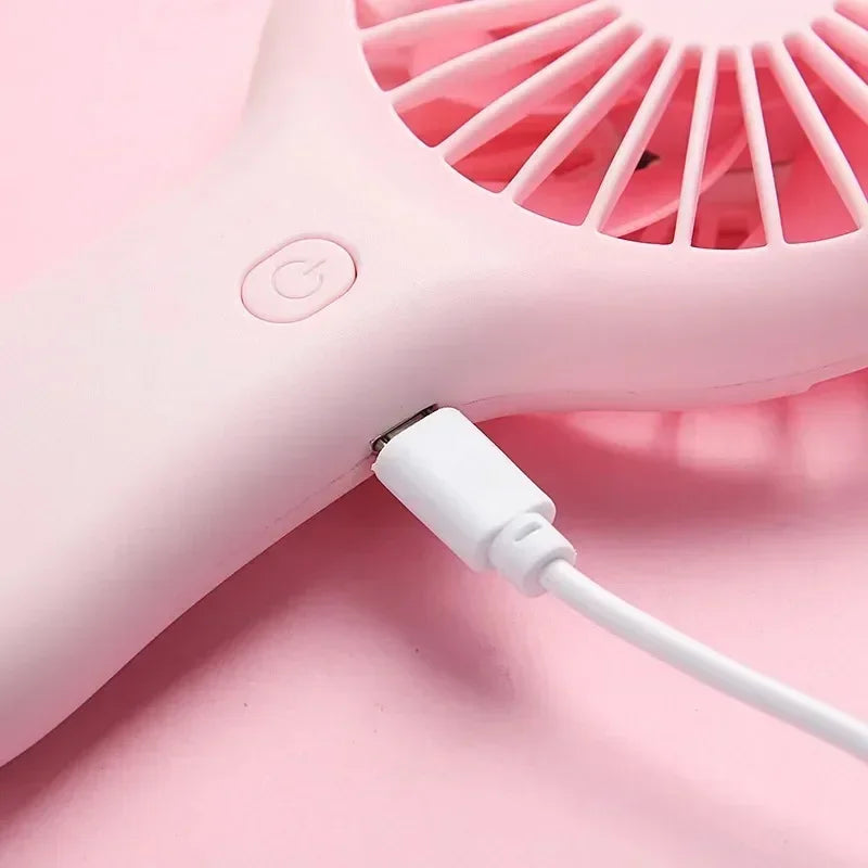 Handheld Mini Fan Portable USB Charging Convenient Creative Small Fans Catapult Pocket Hand-held Fan Qme