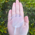 50Pcs 5cm Cute Mini Transparent Blank Fan Child Kids DIY Art Fan crafts Transparent Qme 50PCS