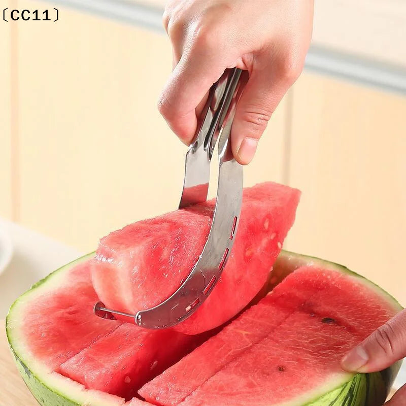 Stainless Steel Windmill Watermelon Cutter Artifact Salad Fruit Qme