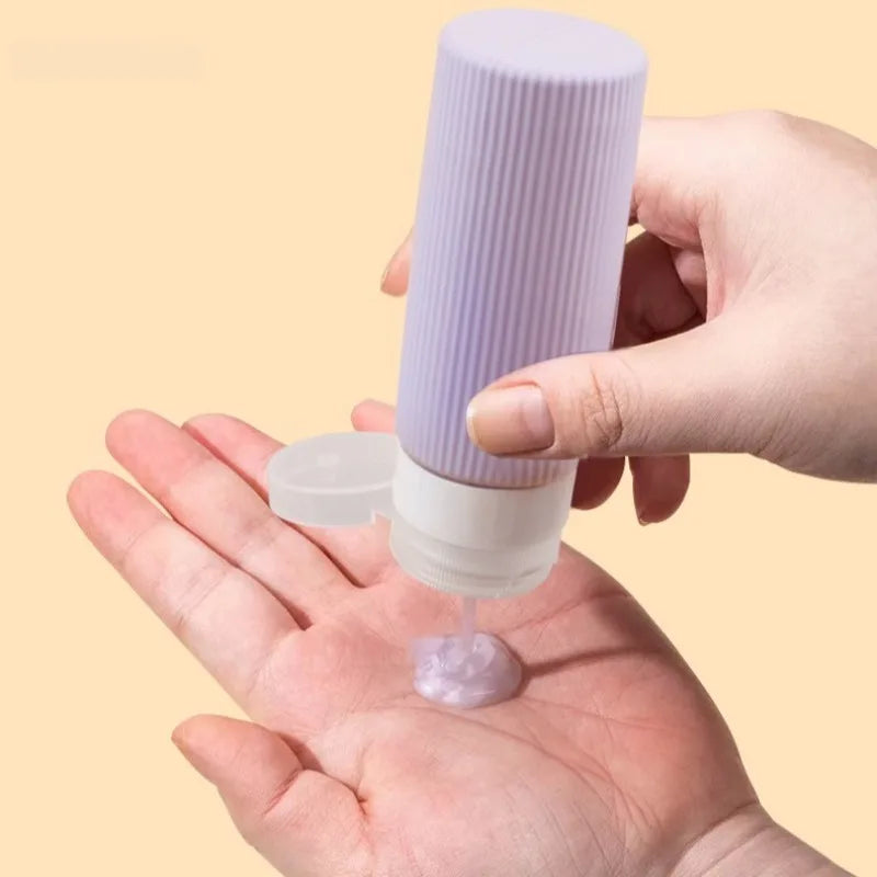 Compact Portable Silicone Travel Squeeze Bottles Leakproof Refillable Qme