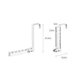 Foldable Over Door Hanger Rack No Drill Easy Mount Space Saving Hook Qme Default Title