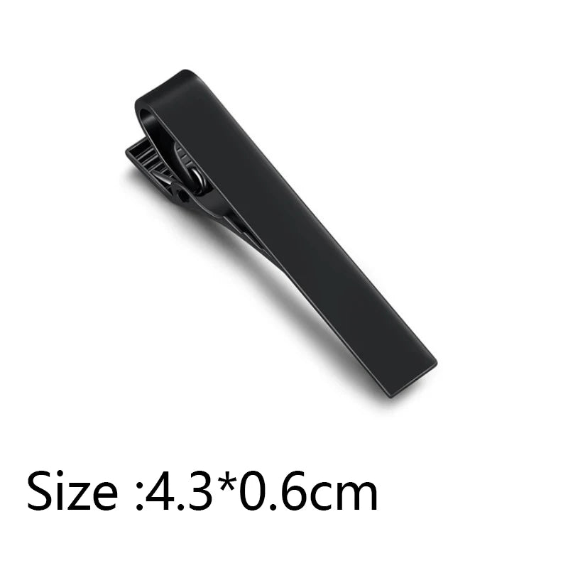 Tie Clip Men Metal Copper Simple Bar Clasp Practical Necktie Qme B3