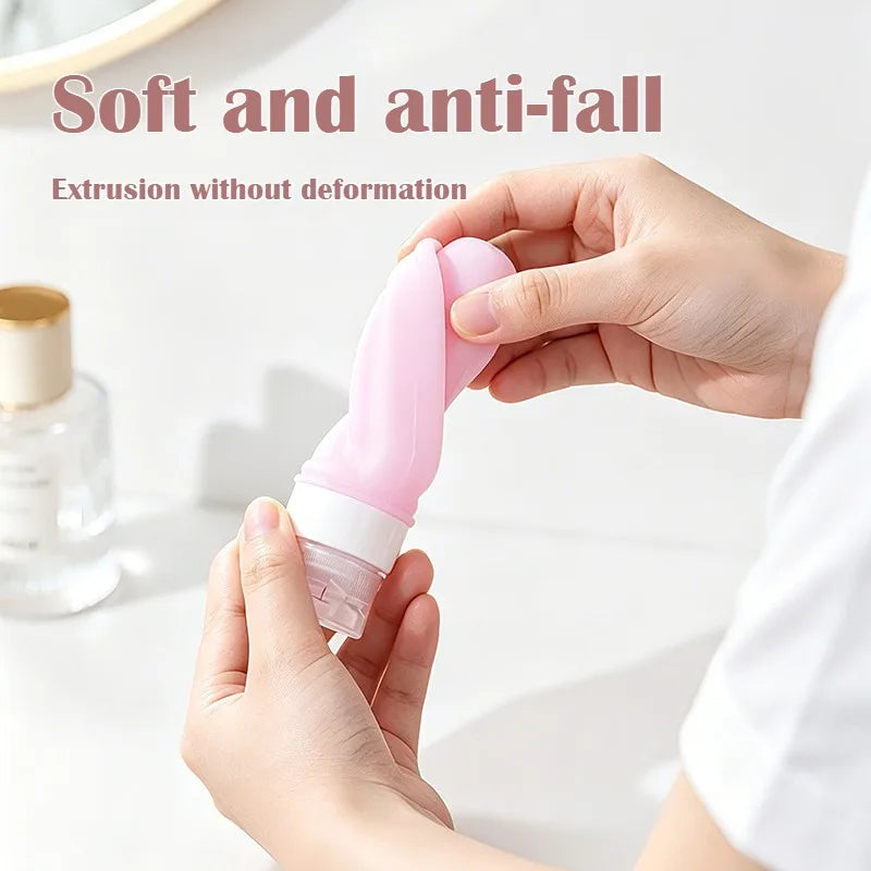 Convenient Leakproof Travel Soft Silicone Squeeze Dispensing Bottle Qme