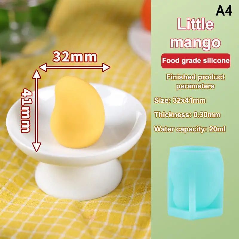 Cake Mold Ice Cream Mousse Desserts Decorating Tools 3D Fruit Shape Qme A4