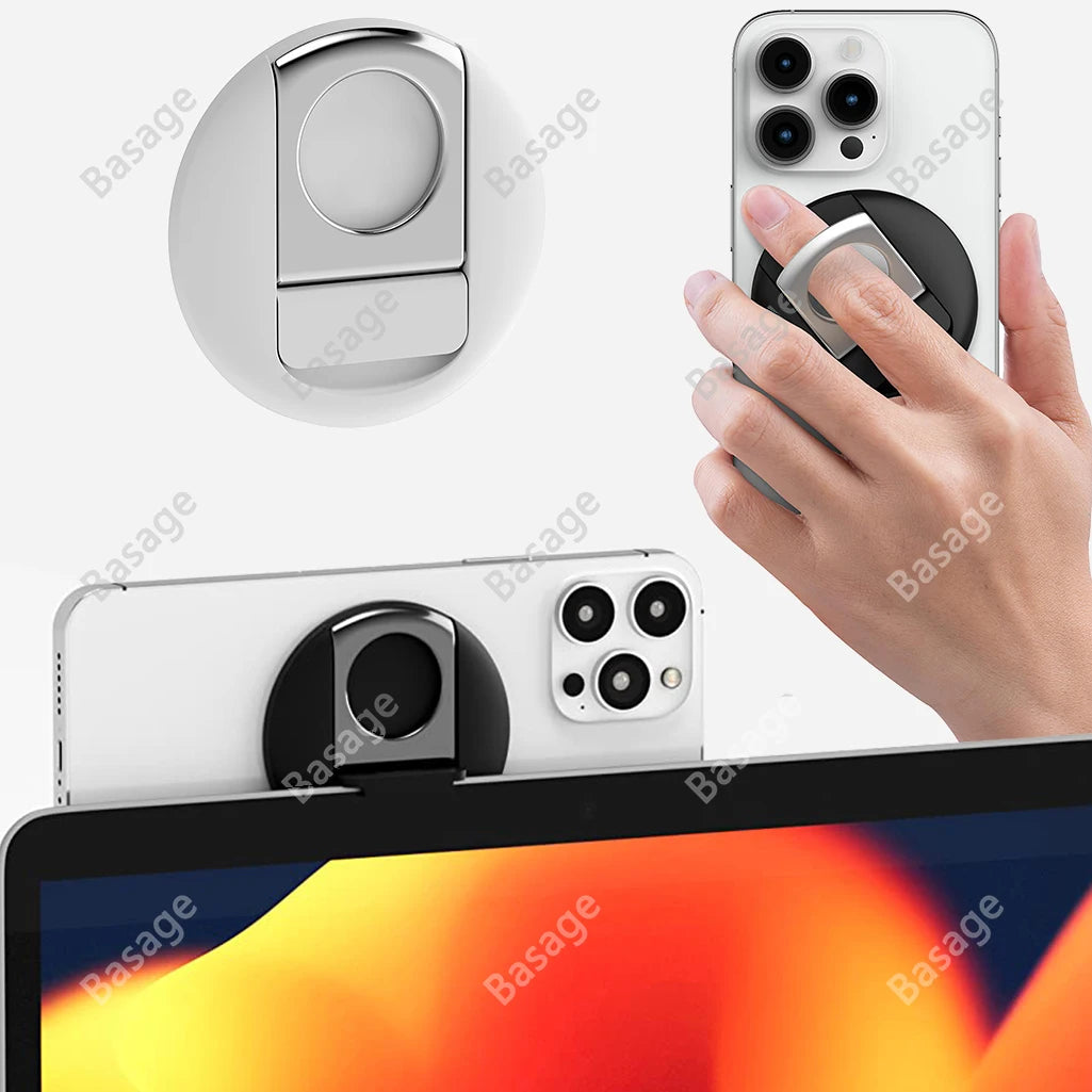 Continuity Camera Mount for MacBook Laptops/iPhone 12, 13 &14, Compatible with Magsafe, iPhone Webcam Mount, Desk View Avaliable Qme
