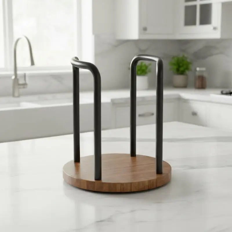 Wood Dispenser Longer Stick Mug Display Stand Organizer Supplies Qme