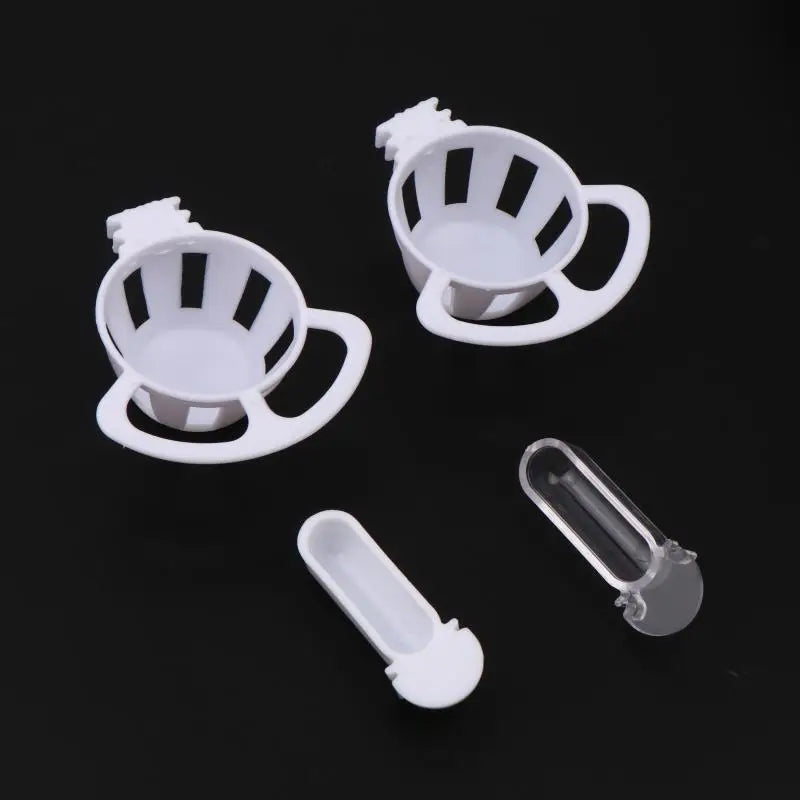 Egg Tray Convenient Food Feeder Box Canary Finch Small Birds Bird Qme