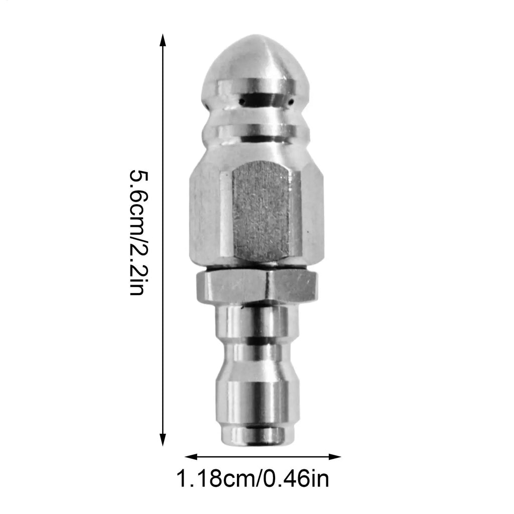 new Pressure Washer Sewer Nozzle High Pressure Drain Jetter Hose Nozzle 1/4 Inch Pipe Cleaner Rust-Proof Attachment For Plumbing Qme