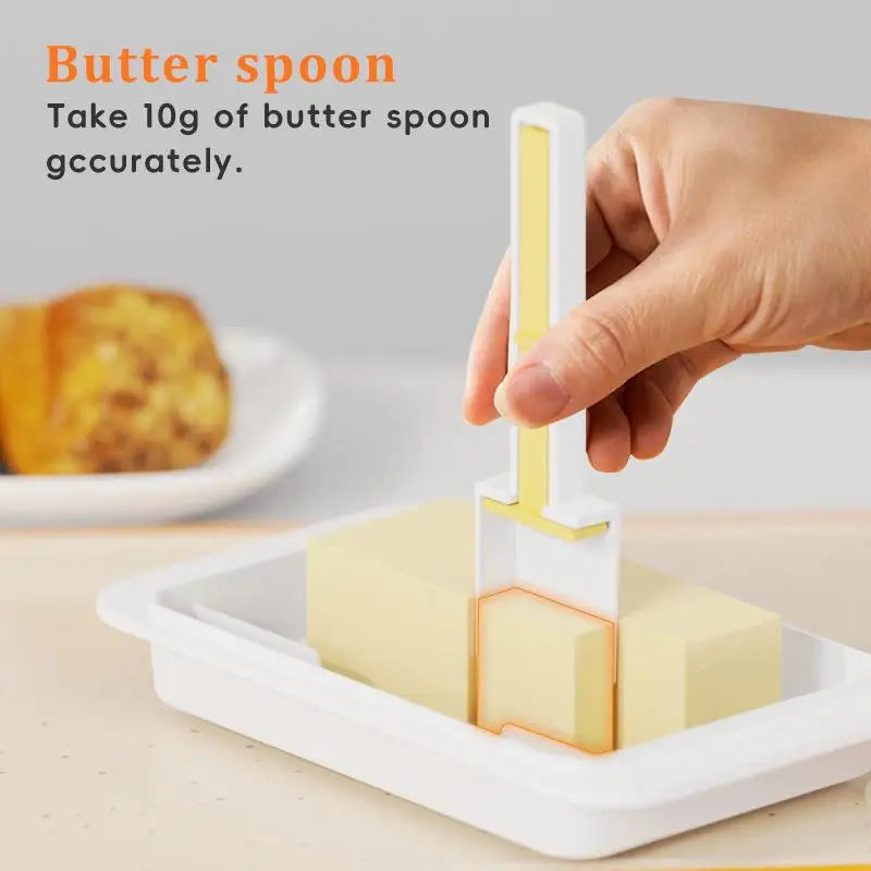Lid Knife Countertop Butter Keeper Refrigerator Kitchen Cheese Qme