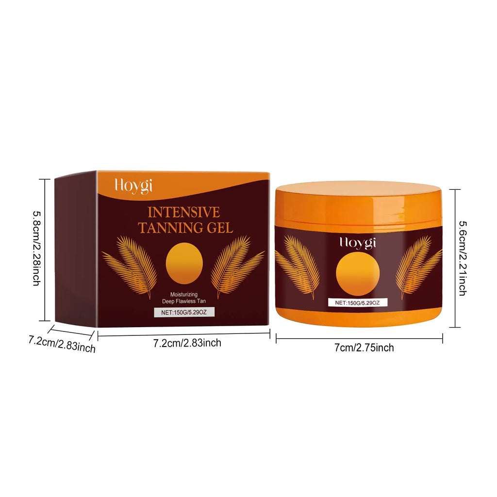 Sunless Tanning Gel Intensive Self Tanner Face Body Natural Bronzer Wheat Moisturizing Hydrating Summer Sunbed Self Fake Tan Gel Qme