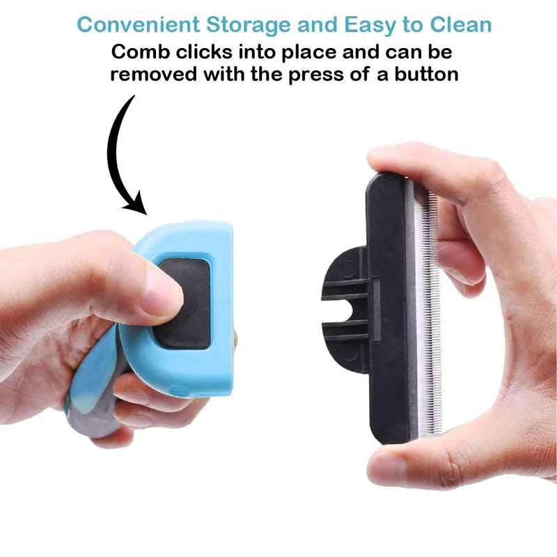 Beauty and hair removal tools for cats and dogs - reduce shedding, dead hair, and tangling - detachable and easy to clean comb Qme