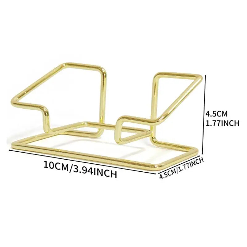 Desktop Business Card Holder Acrylic Dual Layer Stand Office Desk Qme