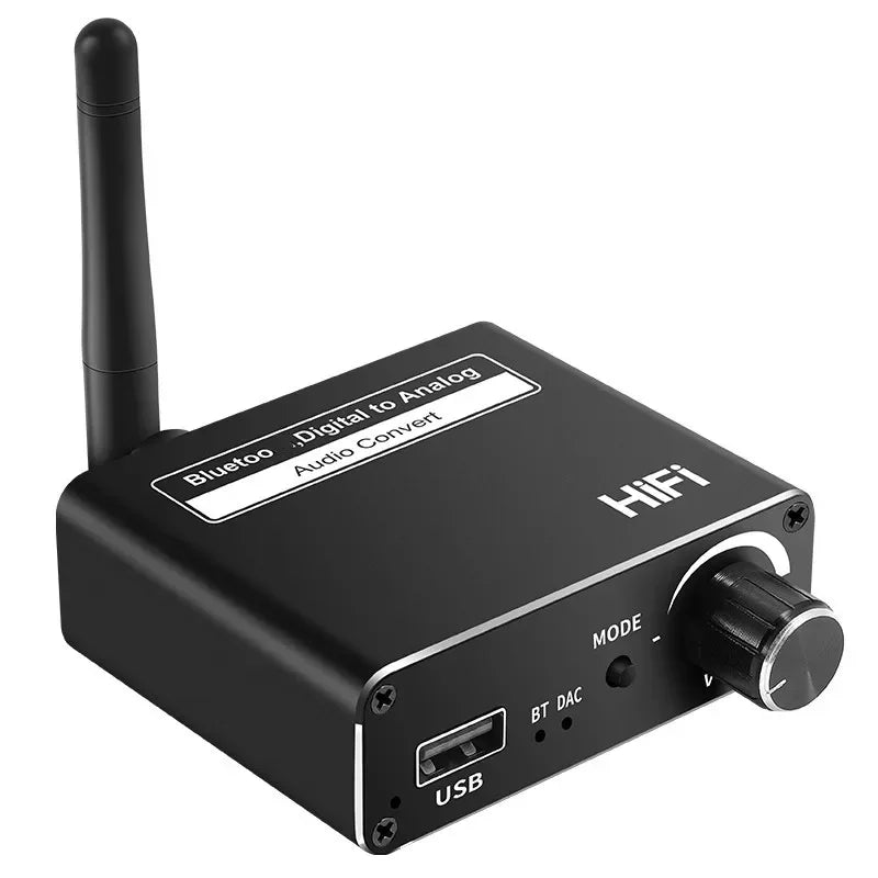 Bluetooth 5.0 Audio Transmitter Receiver AptX HD LL Low Latency CSR8675 Wireless Adapter RCA SPDIF 3.5mm Aux Jack for TV PC Car Qme Default Title