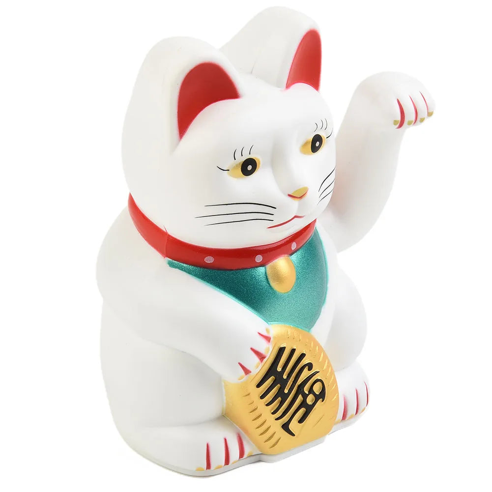 Feng Shui Beckoning Cat Chinese Electric Waving Fortune Lucky Cat New Store Opening Gift Waving Kitty Decor Room Shop Decoration Qme