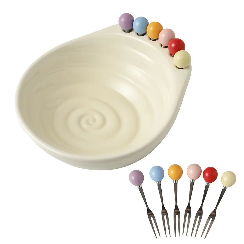 Creative Simple Fruit Plate Household Snack Candy Dried Tray Living Qme white M