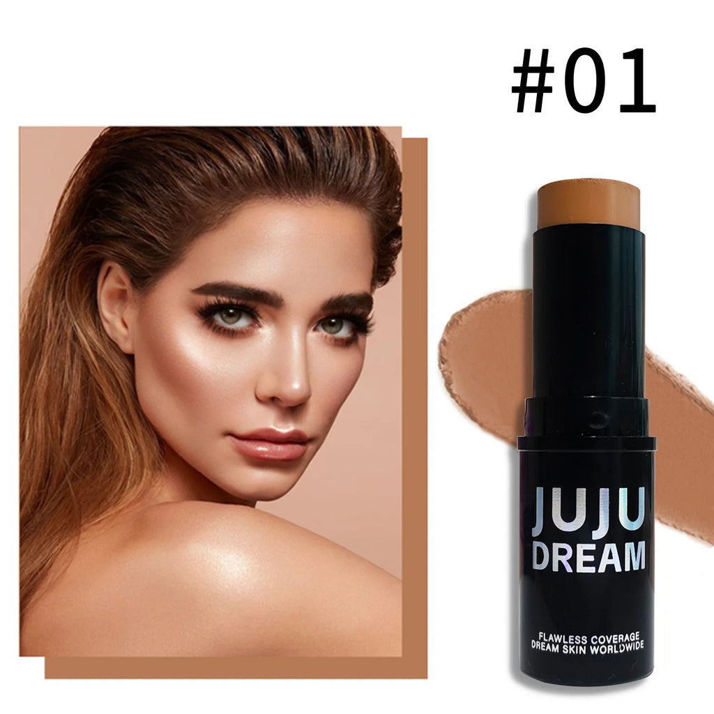 Dual-tone Highlighter Contour Stick Brightening Shading Waterproof Qme 01 natural