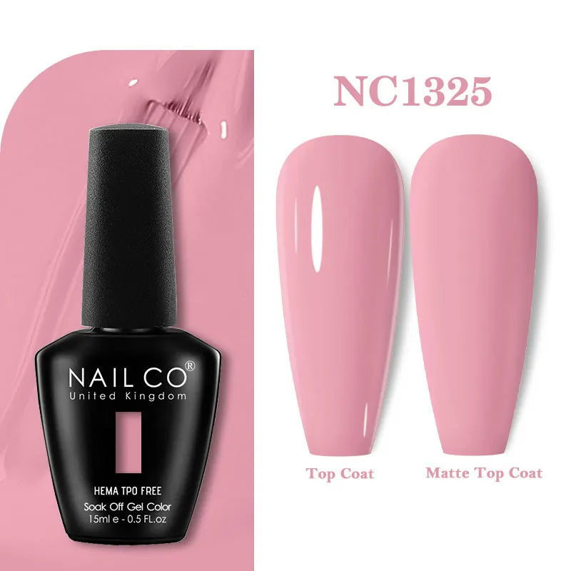 NAILCO Coat Base Gel Nail Polish Nails Art Semi Permanent Lacquer Qme 1325