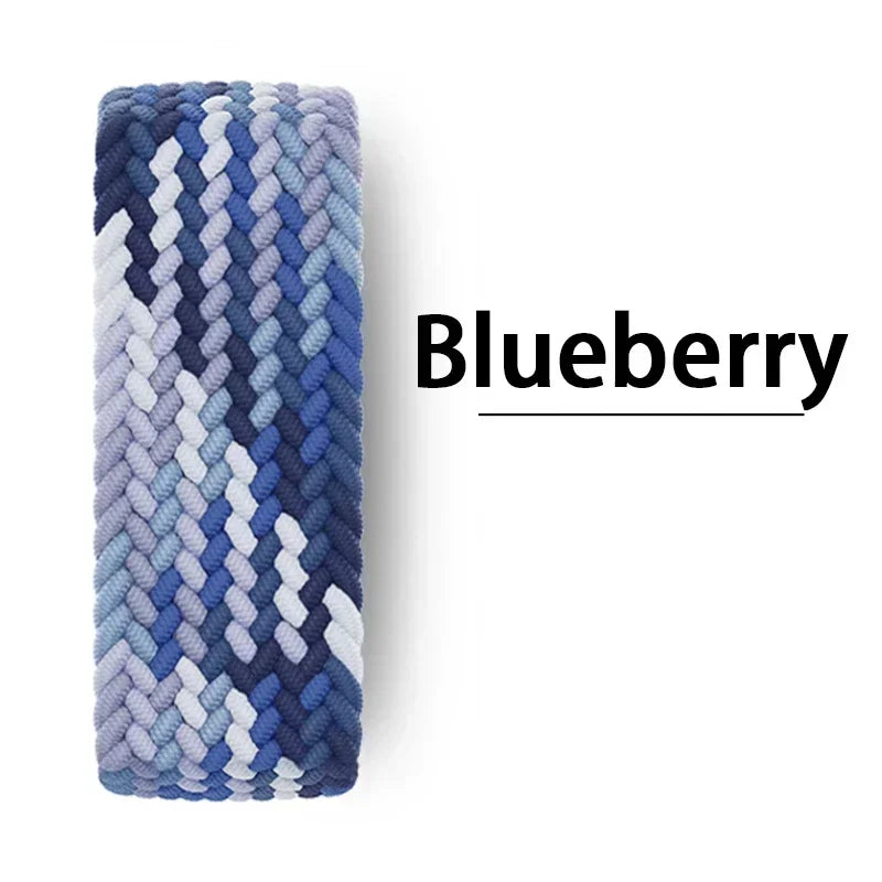 Braided Solo Strap For Apple Watch Band 45mm 49mm 44mm 42mm 41mm 40mm Nylon Correa Bracelet iWatch series 9 7 SE 6 8 5 Ultra 4 3 Qme