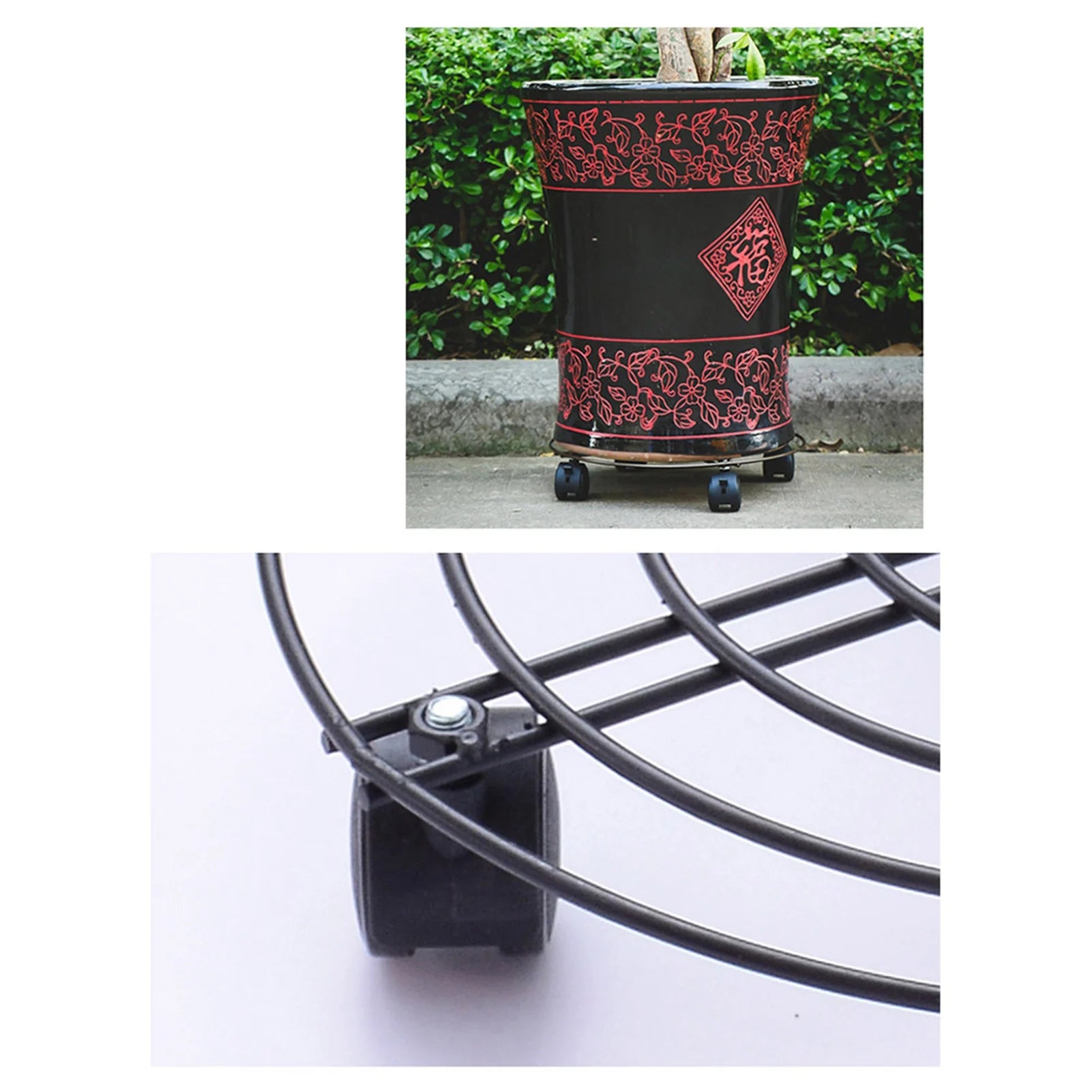 Heavy Duty Iron Potted Plant Stand Heavy Duty Iron Potted Plant Stand With Wheels Round Flower Pot Rack for Indoor Outdoor Qme