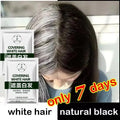 Herbal Anti-grey Treatment Hair Dye Shampoo White To Black Permanent Repair Natural Color Nourish Scalp Hair Care Products Qme 1pc