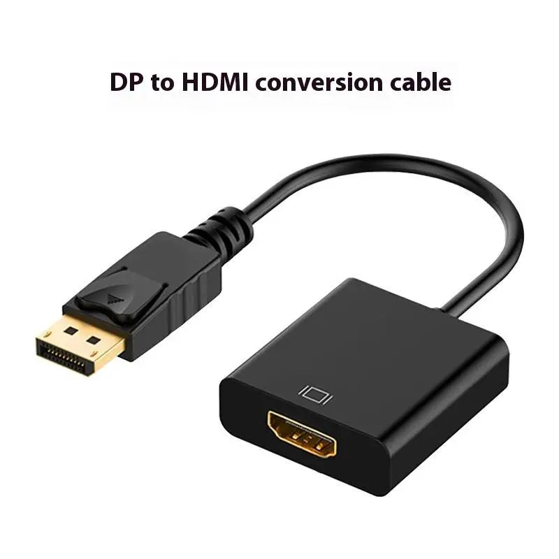 4K Displayport Compatible Video Audio Cable Adapter Computer HDTV Qme B