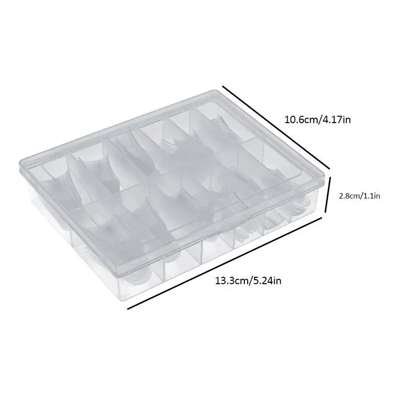 Box Duckbill Shape Nail Molds Dual Form Full Cover Quick Building Gel Qme onesize