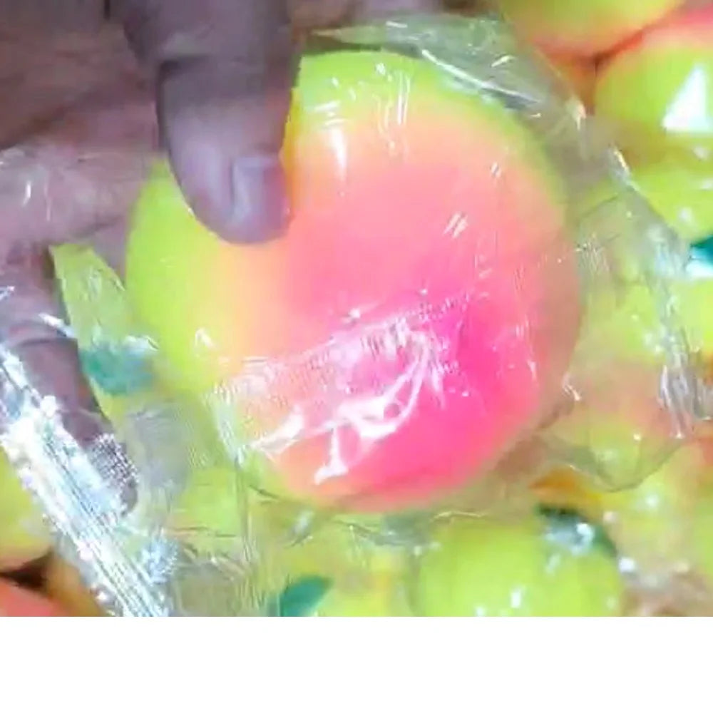 Realistic Fake Peach Soft Slow-rising Sensory Play Fun Toys Daily Stress Relieve Fidget Toy for Adult Creative Party Decoration Qme