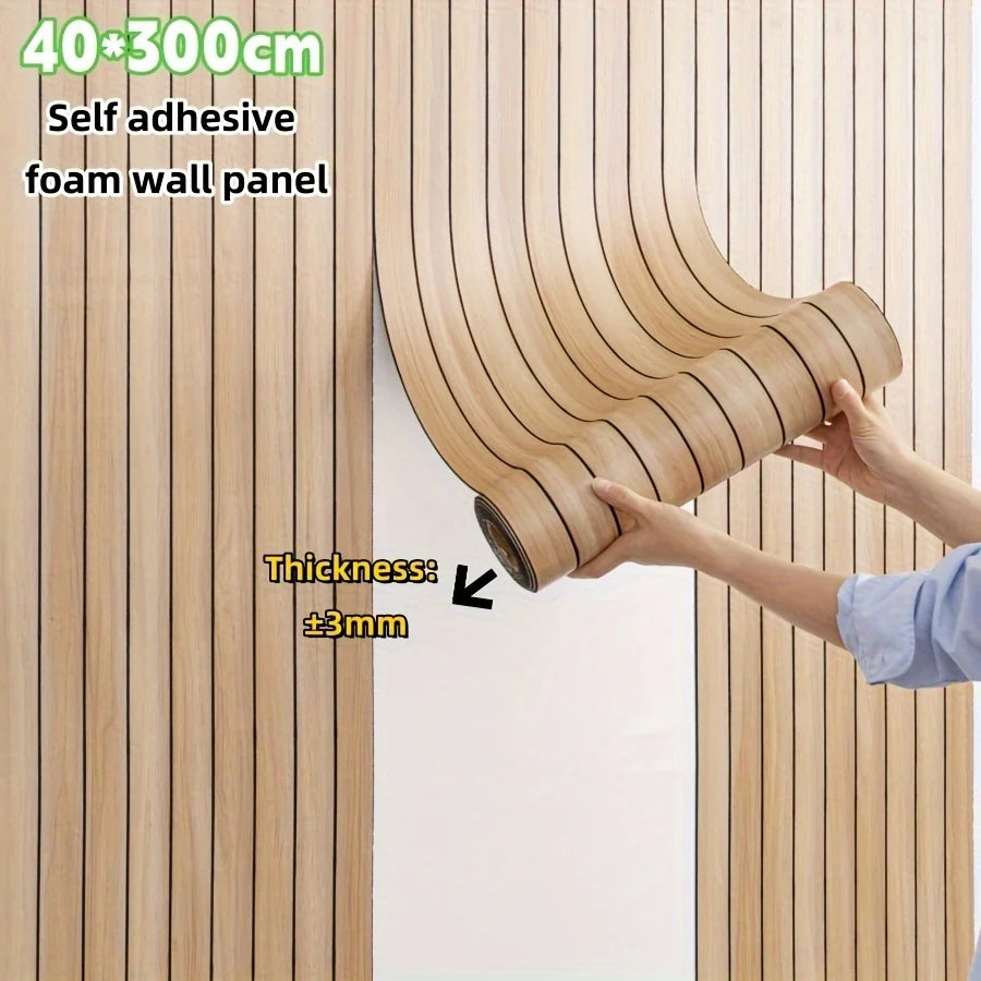 40cmX3m Peel and Stick 3D Wall Sticker Self-Adhesive Wall Panel Sxp Foam Stickers Easy to DIY Suitable for Ceiling, Living Room Qme