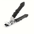 Angled Head Nail Clippers Seniors Ergonomic Toenail Clipper Thick Qme black