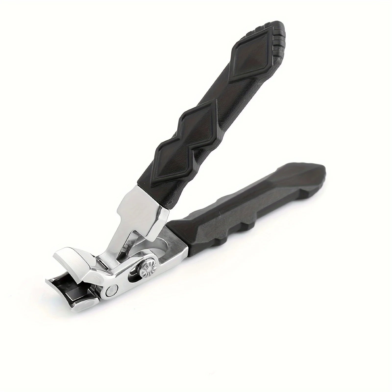 Angled Head Nail Clippers Seniors Ergonomic Toenail Clipper Thick Qme black