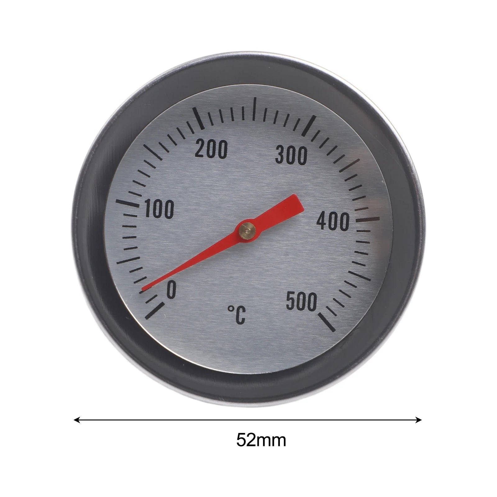 1 Pc BBQ Thermometer Stainless Steel Oven Thermometer Bimetallic Thermometer 0-500°C High-temperature Ovens Thermometer Qme