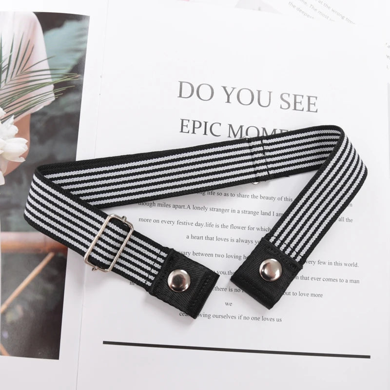 Elastic Belt Without Buckle Canvas Women Ladies Jeans Pants Waist Qme BEE-11 length 60-100cm China Mainland