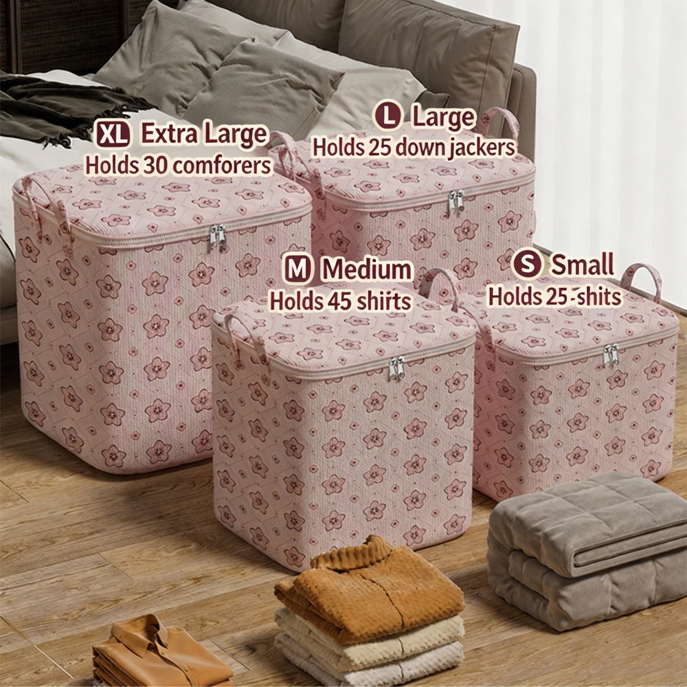 Extra Large Quilt & Clothes Moving Bag for Home & Dorm Heavy Duty Packing Sack for Blankets Student Luggage Storage Qme