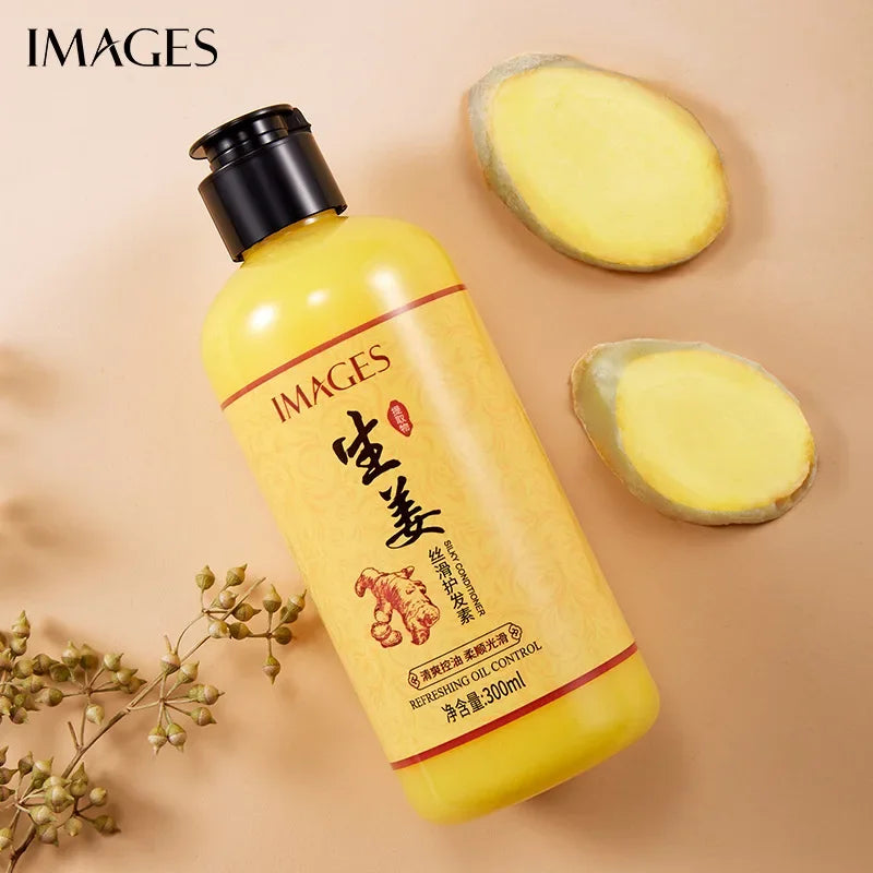 IMAGES Ginger Silky Conditioner Nourishing Refreshing Oil Control Smoothing Frizz Conditioner Hair Care Qme