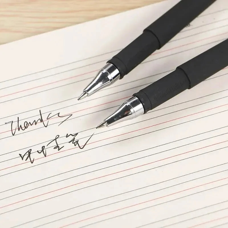 Gel Pens,10 Pcs 0.5mm Black Ink Pens Fine Point Smooth Writing Pens, for Journaling Note Taking, Office School Supplies Qme