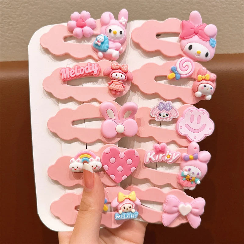 Cute Clownee-themed Cartoon Hair Clips Cute Hair Accessories for Students Side-Swept Bang Clips That Won't Damage Your Hai Qme