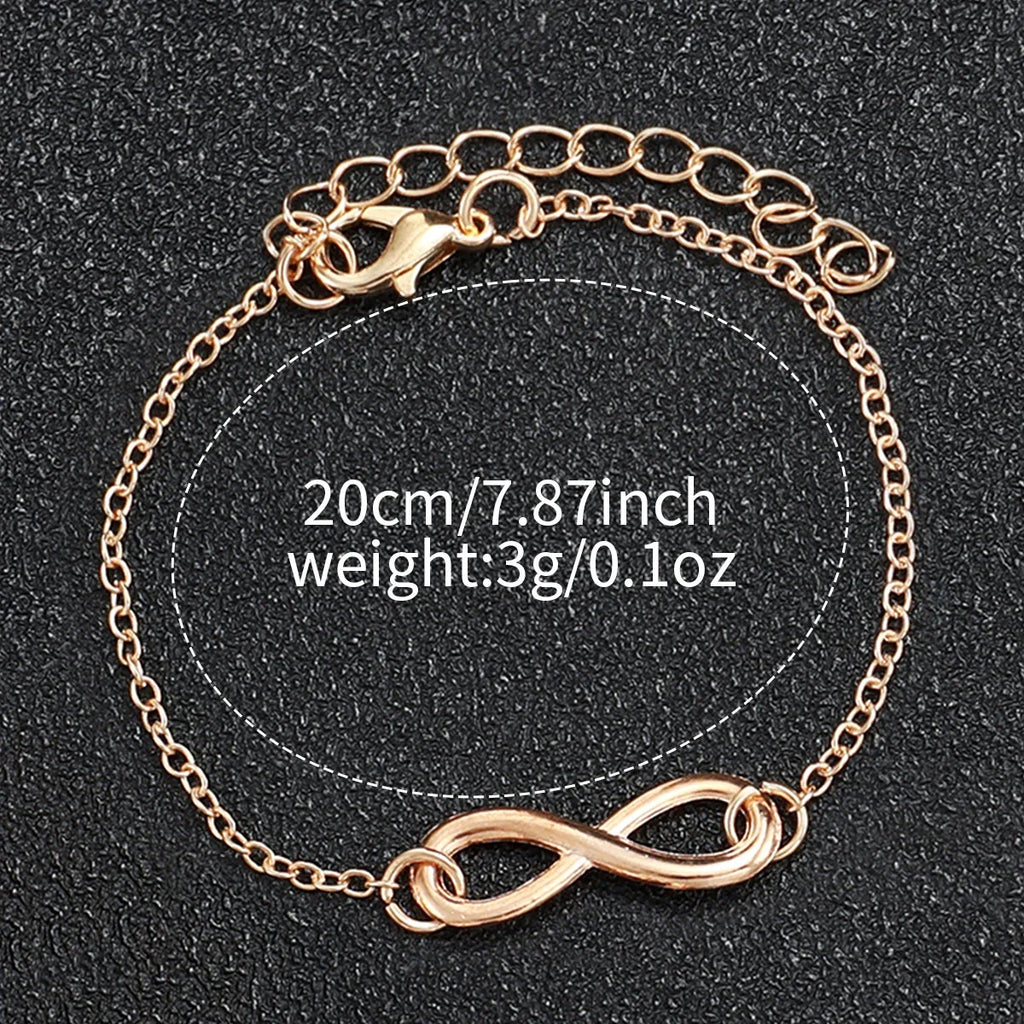 Women's Quartz Watch and Bracelet Set Without Box, Arabic Dial, Leather Bracelet, Fashion Watches, 4 Pieces Per Set Qme